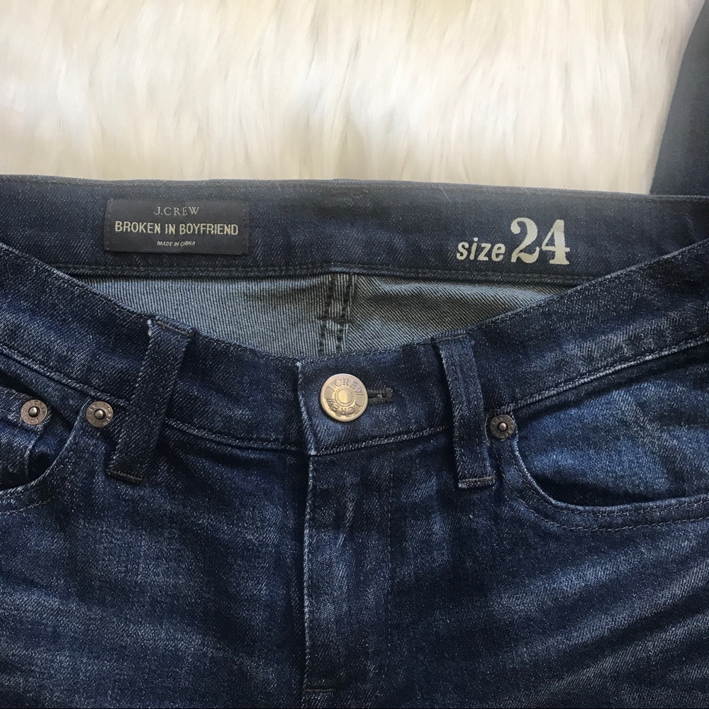 J. Crew broken in boyfriend jean Freddie med wash - Picture 3 of 6